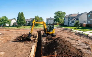 Foundation footing dig