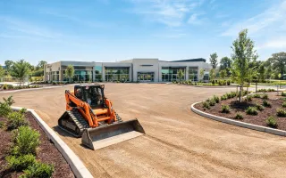 Landscaping grade work